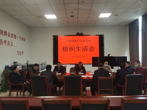 执行局党支部2021年度组织生活会1